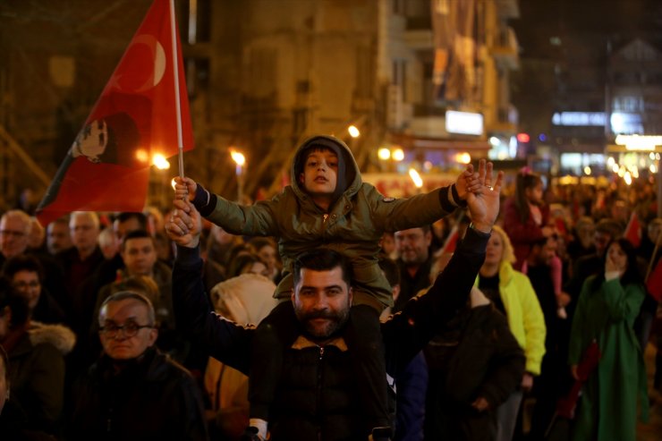 Kırklareli'nde "Şehitlere Saygı Yürüyüşü" düzenlendi