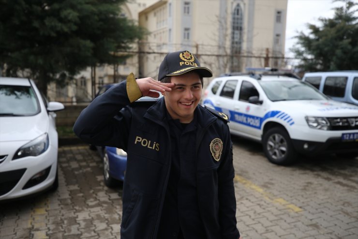 Bingöl'de down sendromlu çocukların polislik hayali bir günlüğüne gerçek oldu