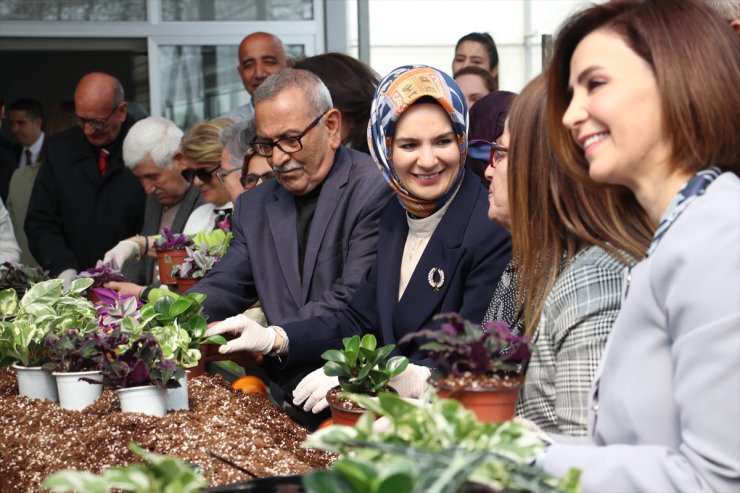 Aile ve Sosyal Hizmetler Bakanı Göktaş, huzurevi sakinleriyle çiçek dikti: