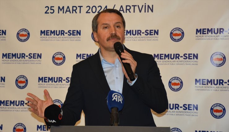 Memur-Sen Genel Başkanı Yalçın, Artvin'de iftar programında konuştu: