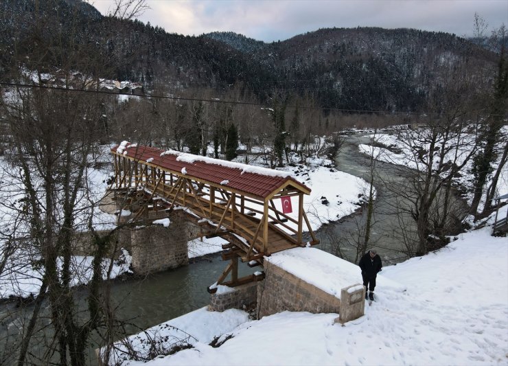 Selin yıktığı tarihi Aktaş Köprüsü yeniden inşa edildi