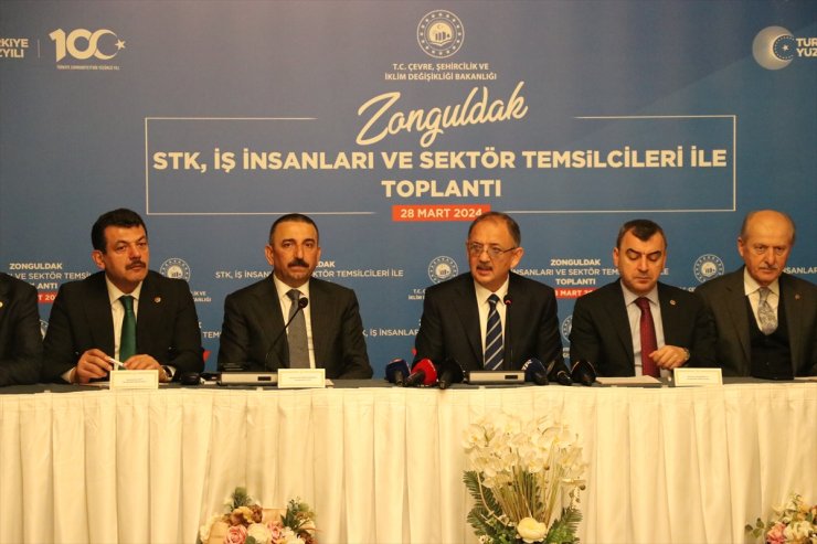 Bakan Özhaseki, Zonguldak'ta konuştu:
