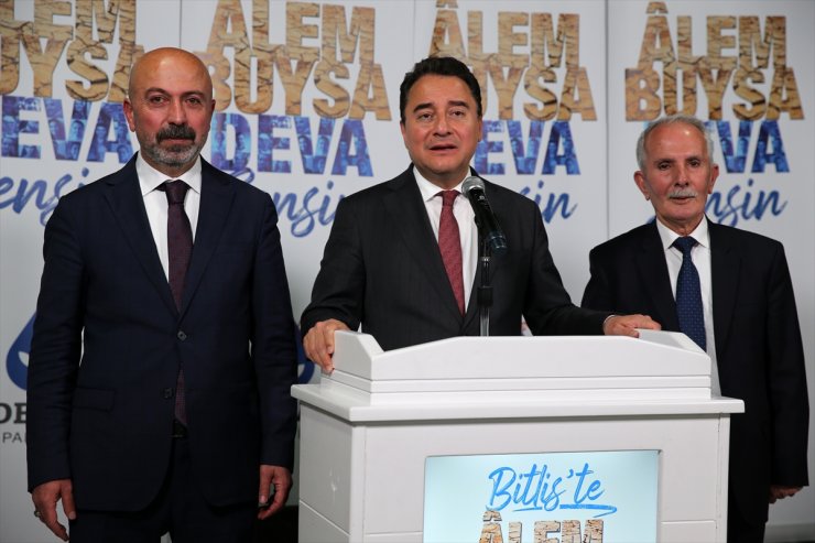 DEVA Partisi Genel Başkanı Babacan, Bitlis'te iftar programına katıldı