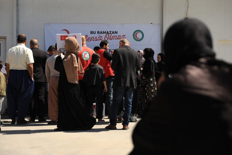 Türk Kızılaydan Erbil'de ihtiyaç sahibi ailelere ramazan yardımı