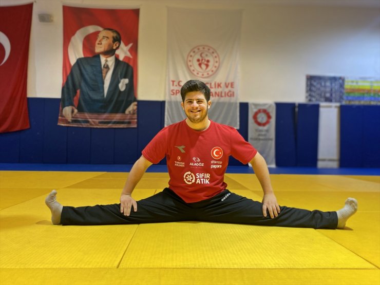 Down sendromlu milli judocu Musa'nın hedefi, uluslararası ünvanlarını korumak
