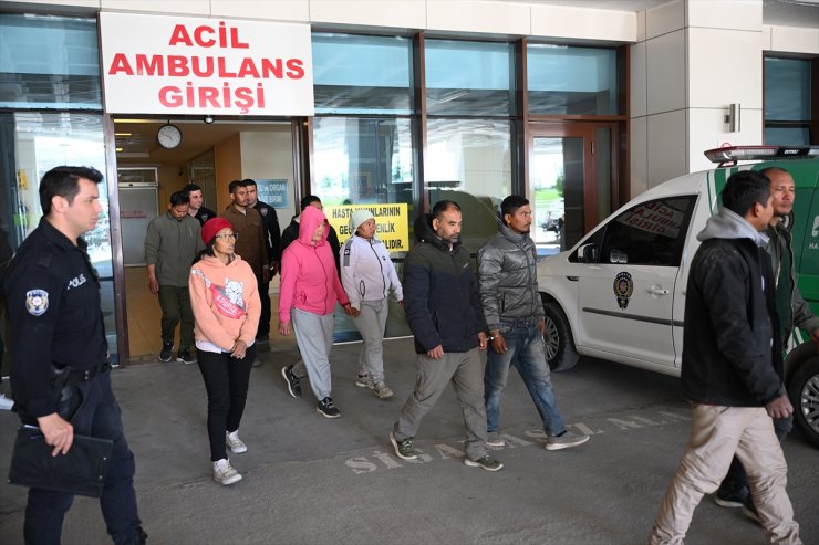 Edirne'de konteynerde 10 düzensiz göçmen yakalandı