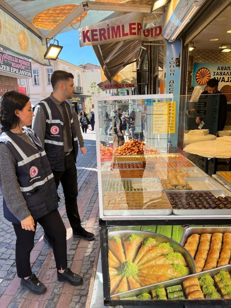 Trakya'da bayram öncesi tatlıcıların fiyat etiketleri denetlendi