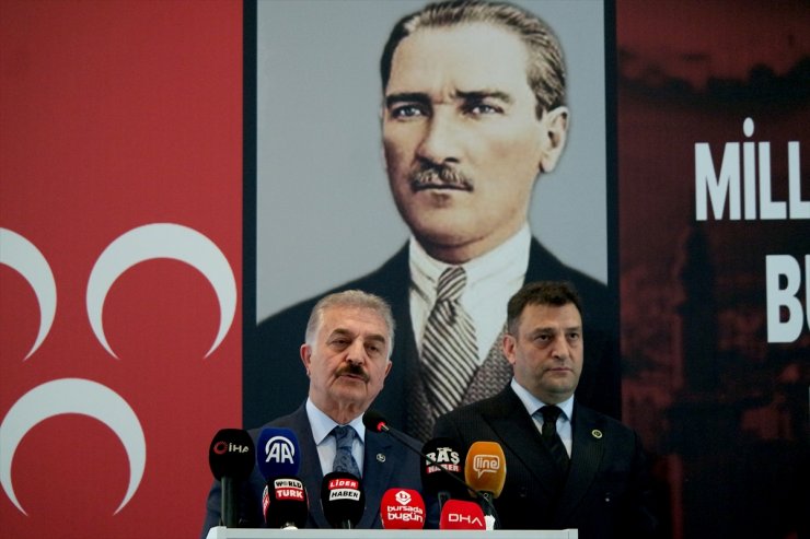 MHP Genel Sekreteri Büyükataman, Bursa'da partisinin bayramlaşma programında konuştu: