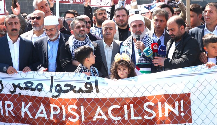Güneydoğu'da İsrail'in Gazze'ye yönelik saldırıları protesto edildi