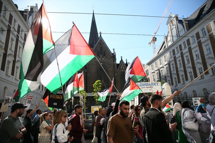 Avusturya’da İsrail protesto edildi