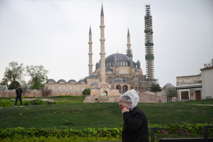 Edirne'de sağanak etkili oldu