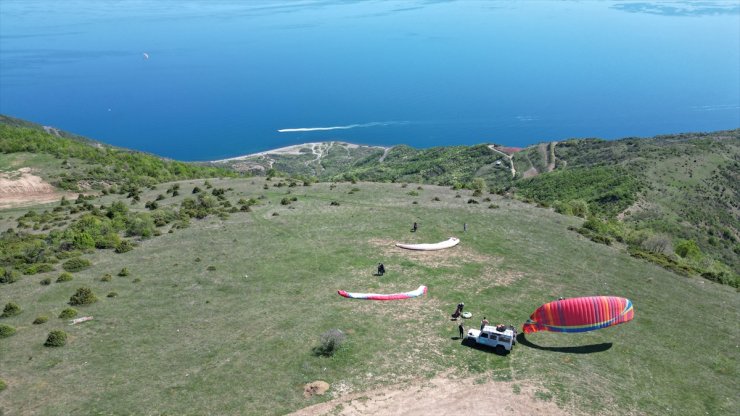 Uçmakdere bayram tatilinde ekstrem spor tutkunlarının uğrak yeri oldu