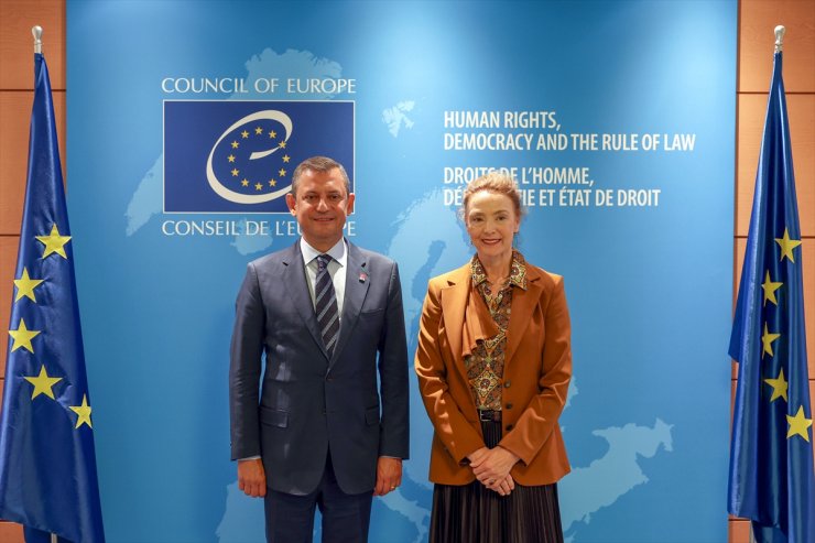 CHP Genel Başkanı Özel, Avrupa Konseyi Genel Sekreteri Buric ile görüştü