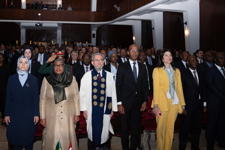 Ankara Üniversitesince Tanzanya Cumhurbaşkanı Hassan'a fahri doktora payesi verildi