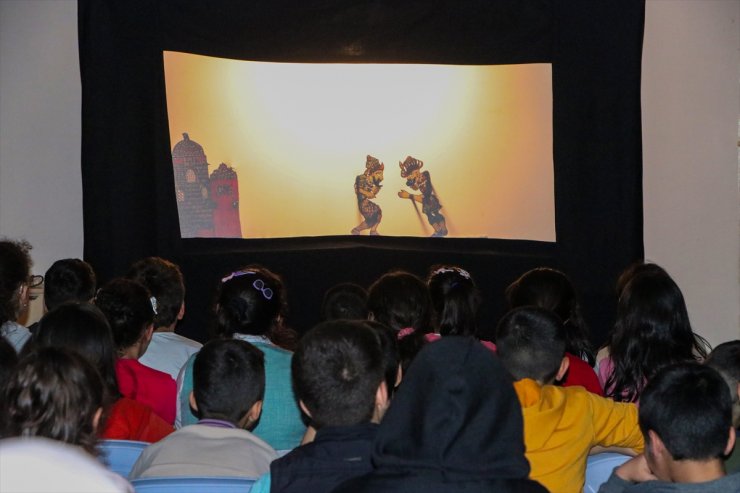 Diyarbakır'da "Hacivat ve Karagöz" gölge oyunu gösterisi sunuldu