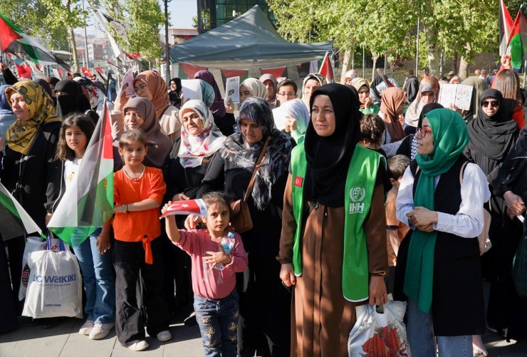 Adıyaman'da İsrail'in Gazze'ye saldırıları protesto edildi