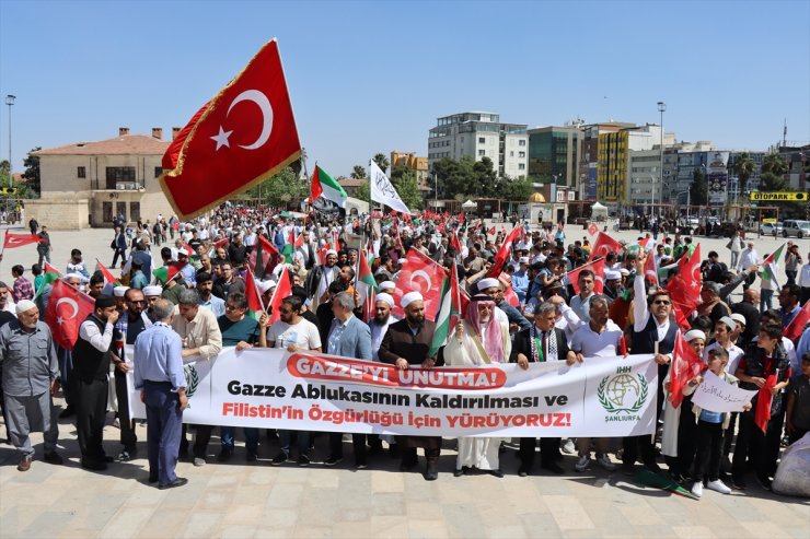 Şanlıurfa'da "Gazze'yi Unutma" yürüyüşü