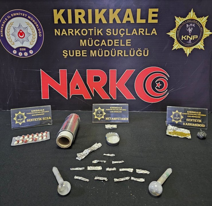Kırıkkale'deki uyuşturucu operasyonunda yakalanan 6 şüpheliden 3'ü tutuklandı