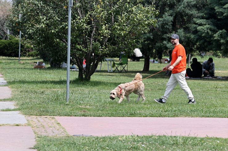 Samsun'da vatandaşlar hafta sonunda güneşli havanın tadını çıkardı