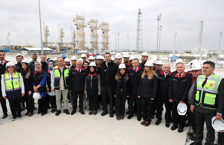 Bakan Bayraktar, Tuz Gölü Doğal Gaz Yeraltı Depolama Tesisi'nde konuştu: