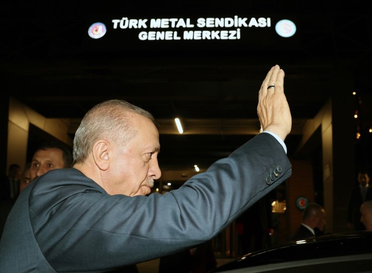 Cumhurbaşkanı Erdoğan'dan Türk Metal Sendikası'na taziye ziyareti