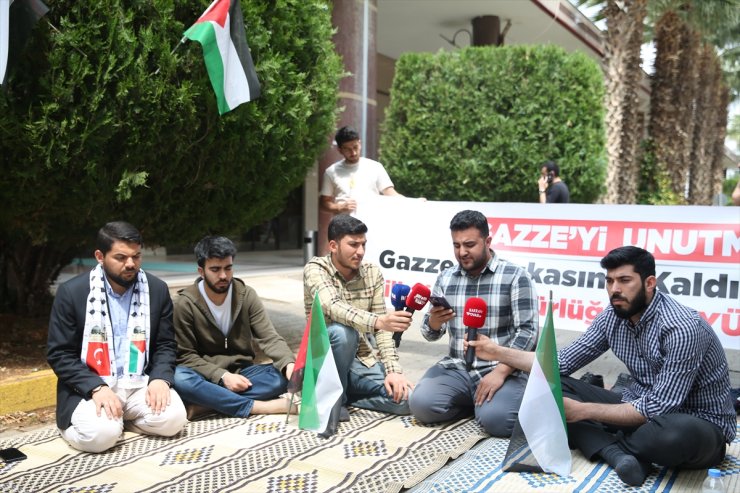 Şanlıurfa'da üniversite öğrencileri ABD'deki Filistin eylemlerine destek verdi