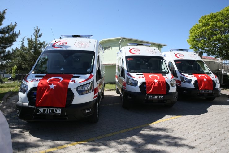 Sağlık Bakanlığınca Eskişehir'e gönderilen 3 ambulans hizmete alındı