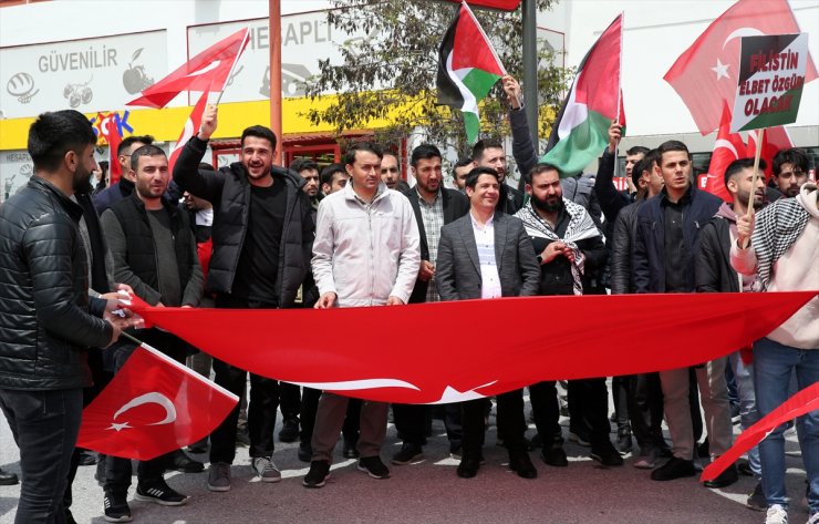 Bitlis Eren Üniversitesinde İsrail'in Gazze'ye saldırıları protesto edildi