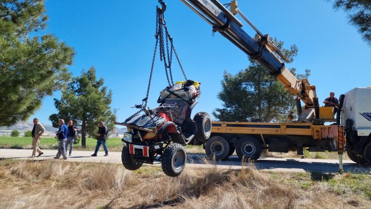 Burdur'da devrilen ATV'nin sürücüsü öldü