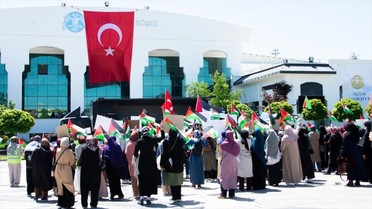 Konya'da üniversite öğrencileri Gazze'ye destek için çadır nöbeti başlattı