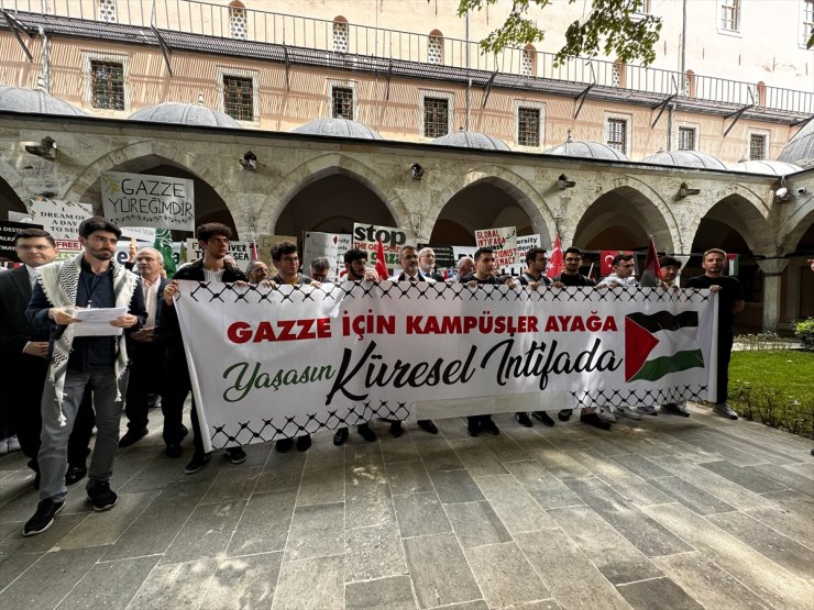 FSMVÜ öğrenci ve akademisyenleri Filistin'e destek eylemi düzenledi