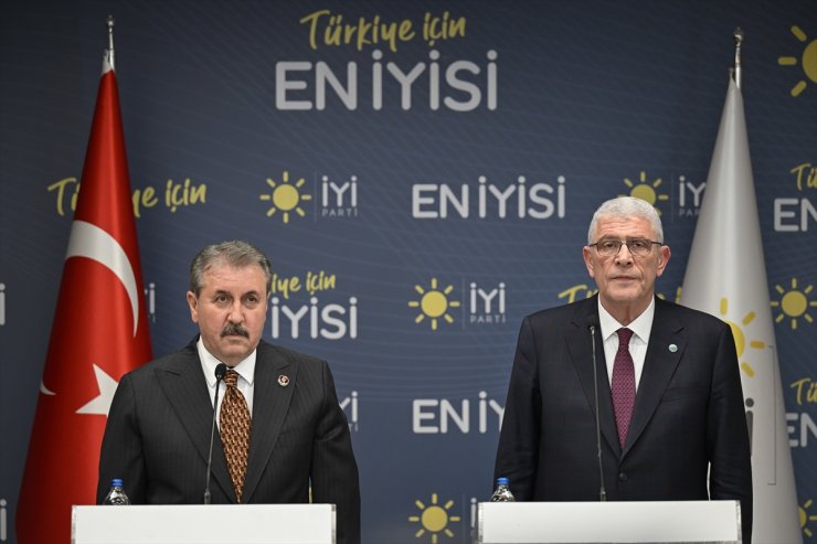 BBP Genel Başkanı Destici'den İYİ Parti Genel Başkanı Dervişoğlu'na hayırlı olsun ziyareti