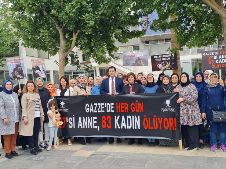 İzmir ve çevre illerde AK Parti'li kadınlar Gazzeli anneler için toplandı