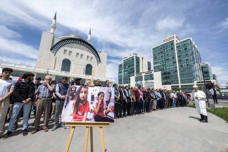 İsrail'in saldırılarında hayatını kaybedenler için Ankara'da gıyabi cenaze namazı kılındı