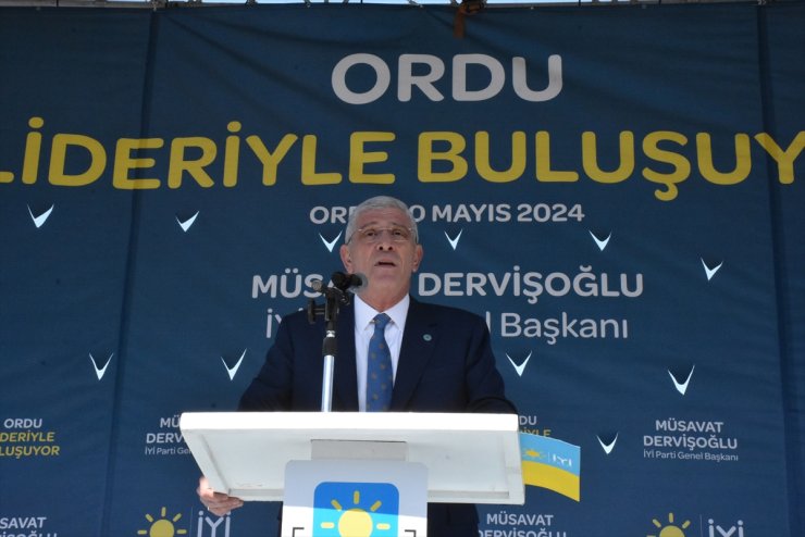 İYİ Parti Genel Başkanı Dervişoğlu Ordu'da konuştu: