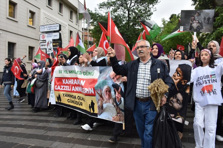 Bursa ve Bilecik'te İsrail'in Filistin'e saldırıları protesto edildi