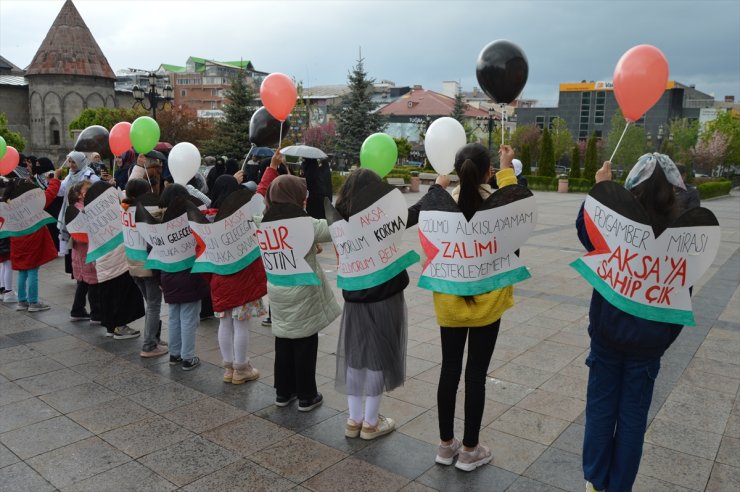 Erzurum'da sağlık çalışanları, Gazze için 26 haftadır "sessiz yürüyüş" yapıyor