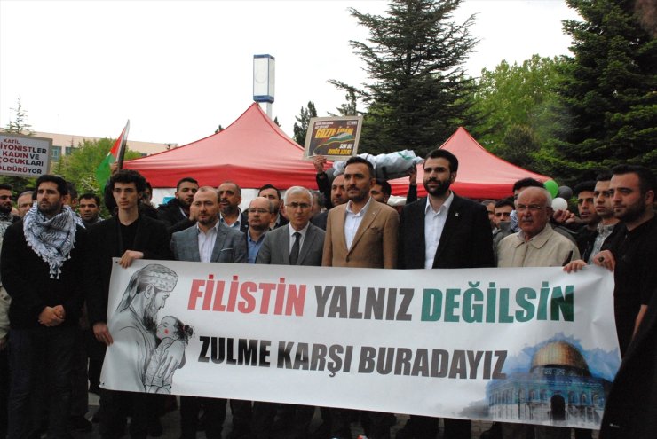 Eskişehir’de üniversite öğrencileri Filistin'e destek için “Nöbet Çadırı” açılışını yaptı