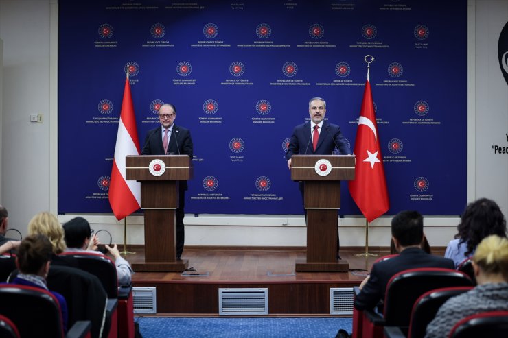 Dışişleri Bakanı Fidan, Avusturya Dışişleri Bakanı Schallenberg ile ortak basın toplantısında konuştu: (1)