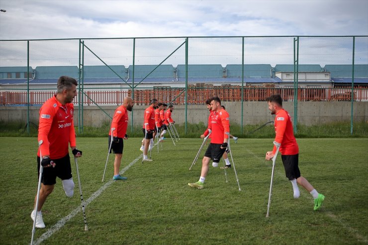 Avrupa Şampiyonası'nın favorisi Ampute Milli Futbol Takımı, Çorum'da güç topluyor