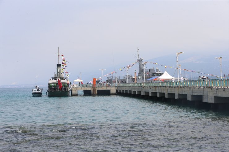 TCG Nusret, Gökova ve Karpaz gemileri, İskenderun'da ziyarete açıldı