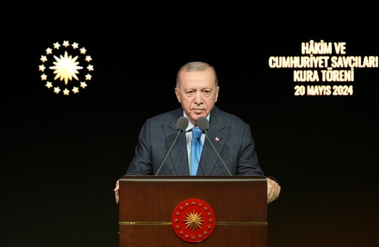 Cumhurbaşkanı Erdoğan, Adli Yargı ve İdari Yargı Kura Töreni'nde konuştu: (1)