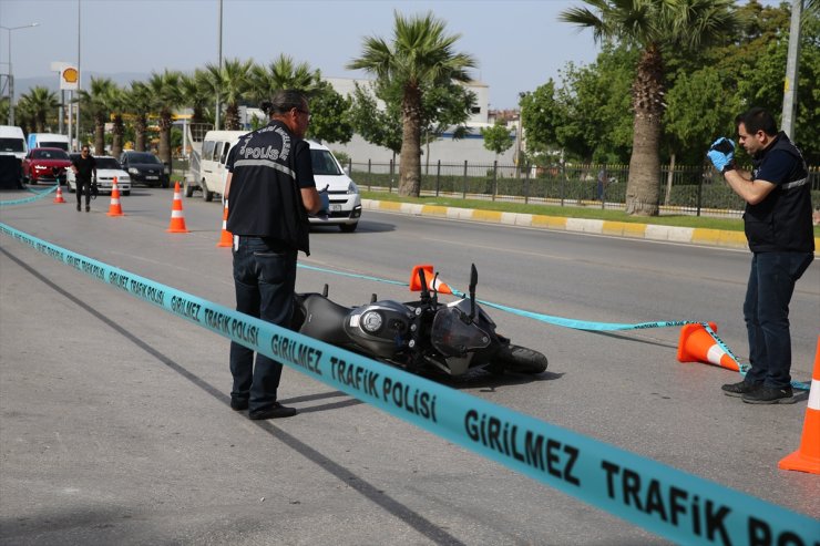 Denizli'de devrilen motosikletin sürücüsü yaşamını yitirdi