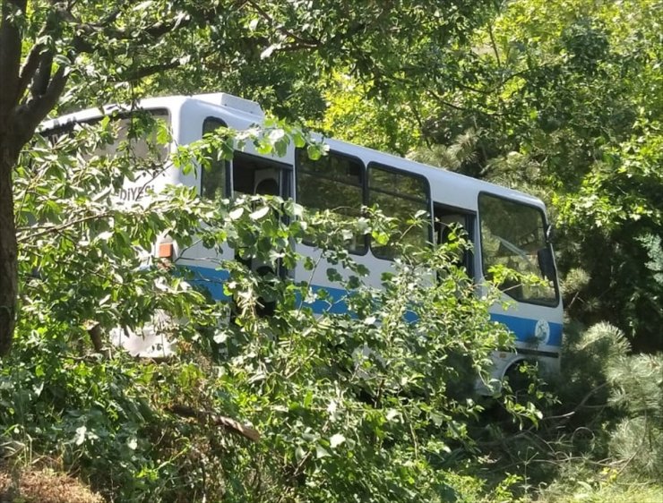 Sakarya'da kaza yapan midibüsteki 9 kişi yaralandı