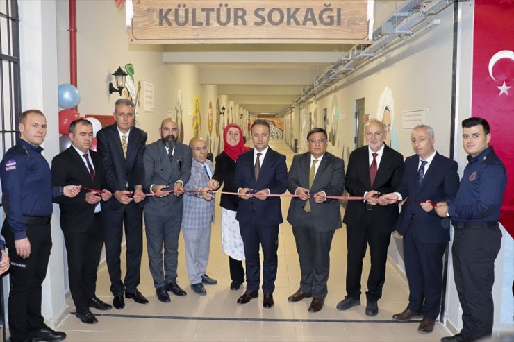 Samsun'da çocuk cezaevinde kültür sokağı açılışı yapıldı