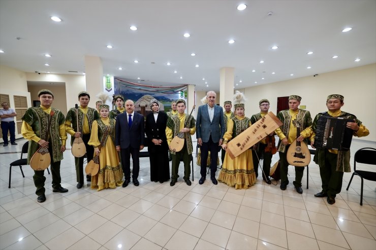 TBMM Başkanı Kurtulmuş, Hoca Ahmet Yesevi Uluslararası Kazak-Türk Üniversitesini ziyaret etti: