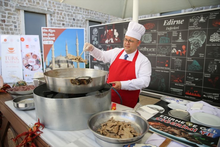 Türk Mutfağı Haftası kapsamında coğrafi işaretli Edirne tava ciğeri tadımı yapıldı