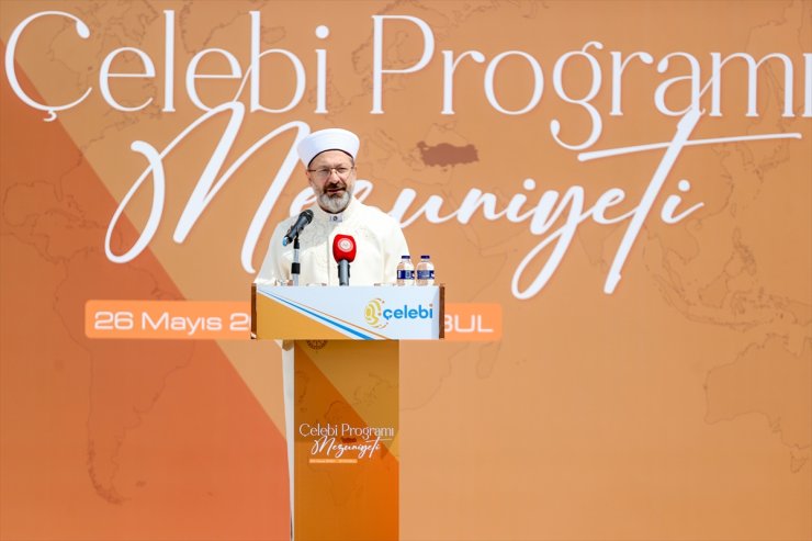Diyanet İşleri Başkanı Erbaş, "Çelebi Programı Mezuniyet" töreninde konuştu: