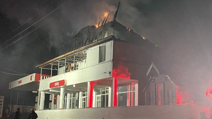 Bolu'da akaryakıt istasyonunda çıkan yangın söndürüldü