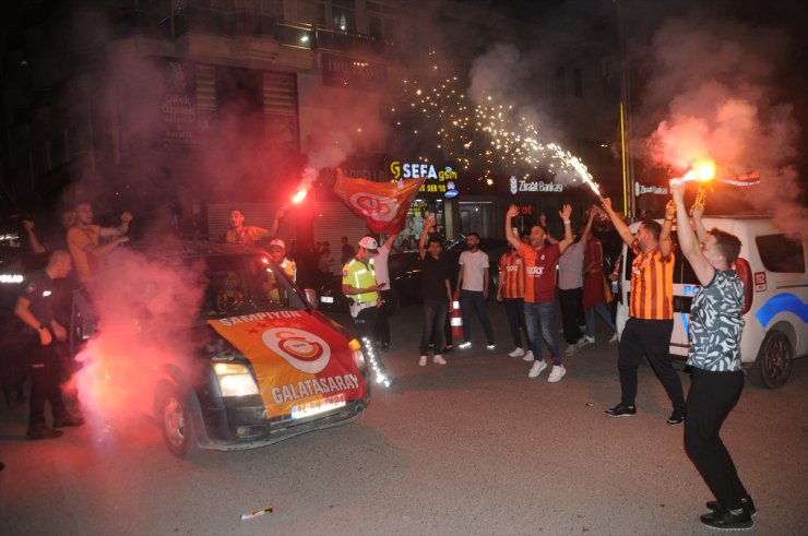 Galatasaray'ın şampiyonluğu Doğu ve Güneydoğu'da kutlandı